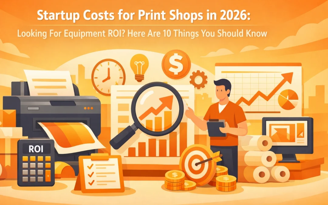 Startup Costs for Print Shops in 2026: Looking For Equipment ROI? Here Are 10 Things You Should Know