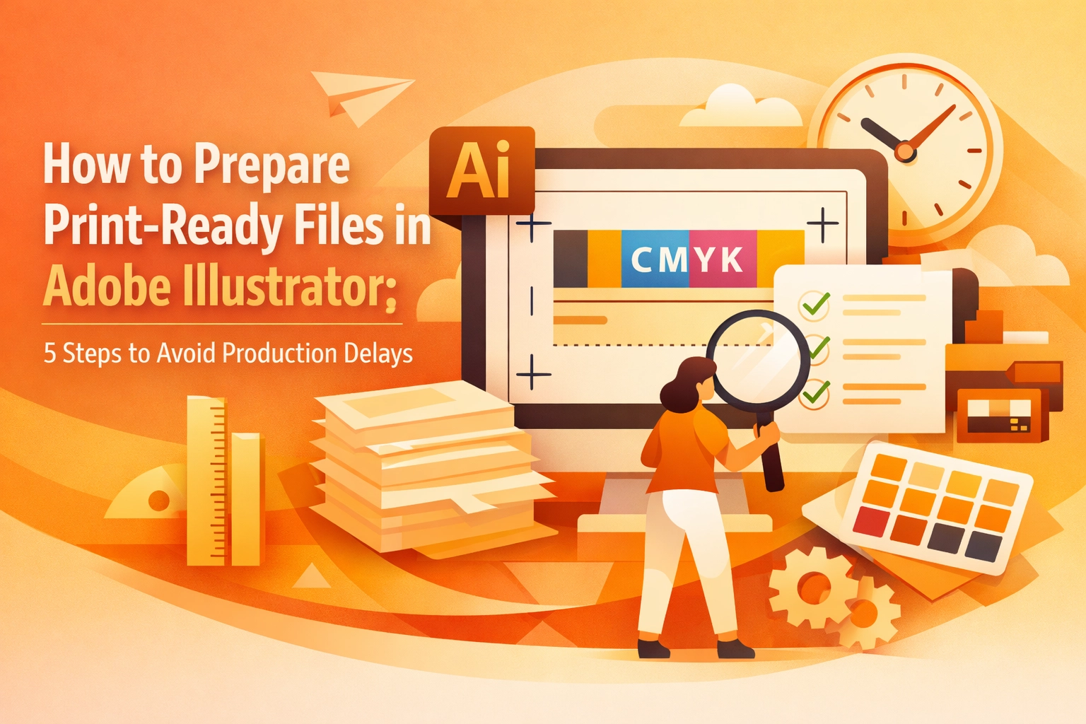 How to Prepare Print-Ready Files in Adobe Illustrator: 5 Steps to Avoid Production Delays